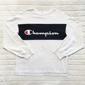 Long Sleeve Logo T-Shirt in White